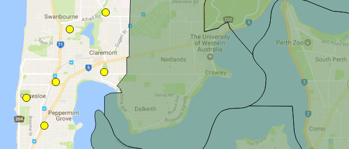 Extract from the electoral seat of Cottesloe